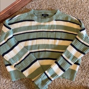 PS/LA PacSun striped cropped sweater